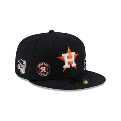 Blue Houston Astros Hat - New Era MLB Multi 59FIFTY Fitted Caps USA1467893